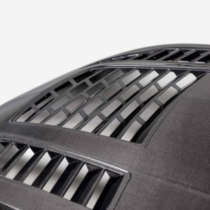 Ford Mustang Hood - Anderson Composites - Type-GT4 Double-Sided Carbon Fiber - `24-`27